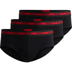 3PACK men's briefs Hugo Boss black