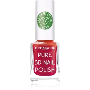 Dermacol Pure 3D lak na nechty odtieň 04 Poppy Red 11 ml