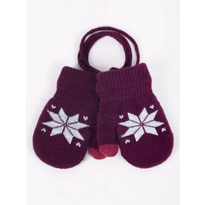 Yoclub Kids's Boys' 1-Finger Mittens Touchscreen Gloves RED-0020C-AA1C-002