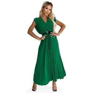 Pleated dress with belt Numoco