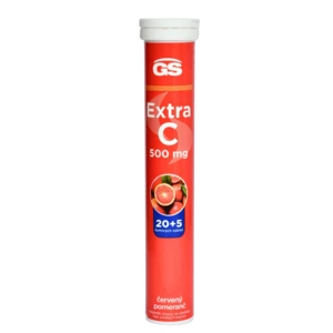 GS Extra C 500 mg červený pomaranč 20 + 5 šumivých tabliet