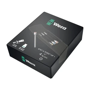 Wera 003375 Sada 8767 A TORX HF 1. Zástrčné nástavce pro Zyklop 1/4" (4 ks)