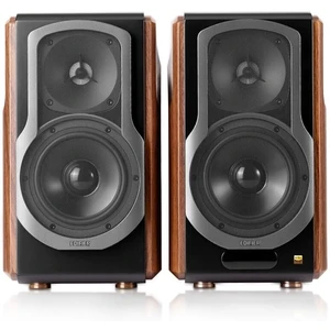Reproduktory Edifier S2000 MK III, 2 ks hnedé Aktivní reproduktory, výkon 130W, Bluetooth V5.0 s Qualcomm aptX HD dekódováním, digitální zesilovač D,