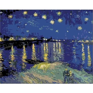 Zuty Colorare coi numeri Notte stellata sul Rodano (Van Gogh)