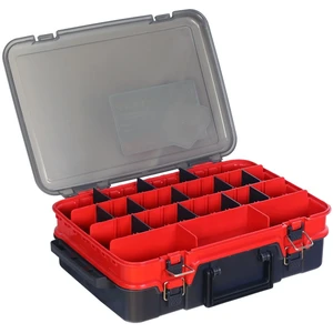 Hell-cat kufrík plastový tb double layer red-grey