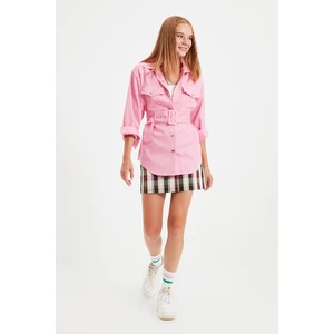 Trendyol Pink Belted Jacket