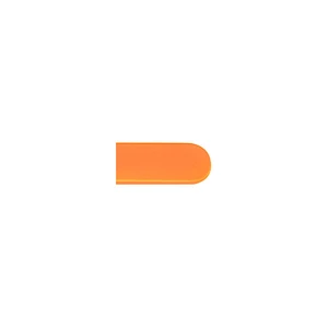 Blažek barevný skleněný pilník na nehty 14 cm oranžový