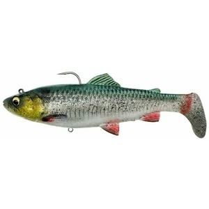 Savage gear gumová nástraha 4d rattle shad trout sinking green silver - 12,5 cm 35 g