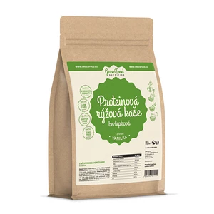 GreenFood Proteínová ryžová kaša bezlepková 500 g variant: vanilka