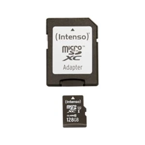 Paměťová karta Intenso 128GB micro SDHC Premium, class 10, UHS-I + adaptér