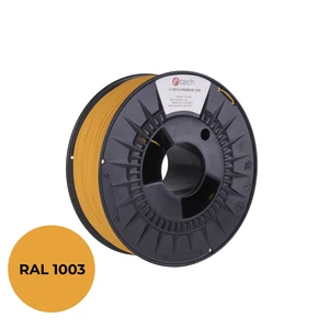 Tisková struna (filament) C-TECH PREMIUM LINE, PLA, signální žlutá, RAL1003, 1,75mm, 1kg