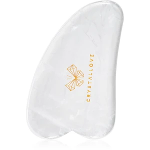 Crystallove Clear Quartz Gua Sha Plate masážní pomůcka