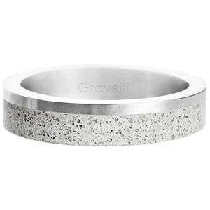 Gravelli Betónový prsteň Edge Slim oceľová / sivá GJRUSSG021 60 mm