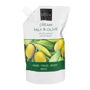 Gabriella Salvete Tekuté mydlo Cream Olive - náhradná náplň (Refill Liquid Hand Face Body Soap) 500 ml