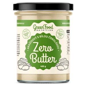GreenFood Zero Butter Arašidový krém s bielou čokoládou 400 g