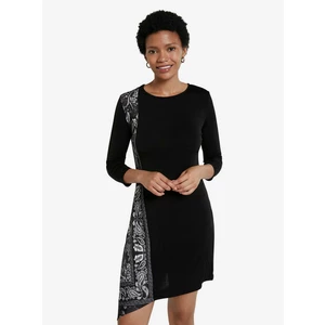 Black Asymmetrical Dress Desigual Vest Los Angeles - Women