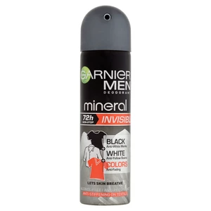 Garnier Minerálne antiperspirant v spreji pre mužov 72H Mineral Invisible 150 ml