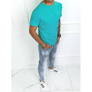 Basic men's T-shirt in turquoise Dstreet RX4911