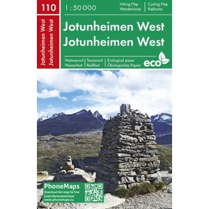 PhoneMaps 110 Jotunheimen západ 1:50 000 / Turistická mapa