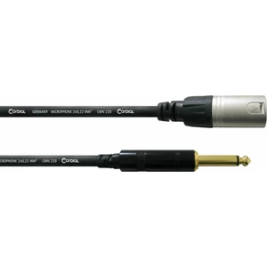 Cordial CCM 7,5 MP XLR prepojovací kábel [1x XLR zástrčka - 1x jack zástrčka 6,35 mm] 7.50 m čierna