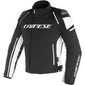 Dainese Racing 3 D-Dry Negru-Alb 50 Geacă textilă