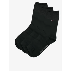 Sada pánských ponožek v černé barvě Tommy Hilfiger Sock 3P Spark - Dámské