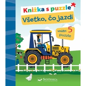 Knižka s puzzle Všetko, čo jazdí - Laura Teller