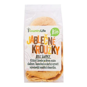 Country Life Jablkové krúžky sušené bez šupky BIO 60 g