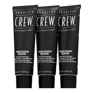 American Crew Classic Precision Blend barva na vlasy pro šedivé vlasy odstín 5-6 Medium Ash 3x40 ml