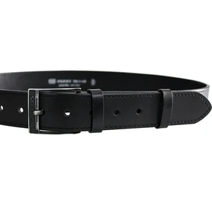 Penny Belts Pánský kožený opasek 17-1-60 black 115 cm