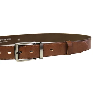 Penny Belts Pánský kožený společenský opasek 35-020-2-48 brown 115 cm