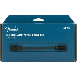 Fender Blockchain Patch Cable Kit XS Schwarz Winkelklinke - Winkelklinke