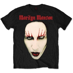 Marilyn Manson Tričko Unisex Red Lips XL Čierna
