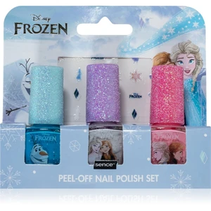 Disney Frozen Peel-off Nail Polish Set sada lakov na nechty pre deti Blue, White, Pink 3x5 ml