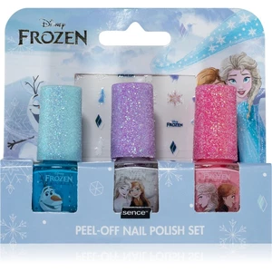 Disney Frozen Peel-off Nail Polish Set sada laků na nehty pro děti Blue, White, Pink 3x5 ml