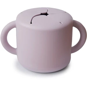 Mushie Baby Snack Cup hrnček na desiatu/olovrant Soft Lilac 1 ks