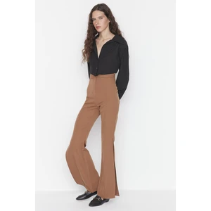 Trendyol Camel Slit Trousers