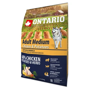 ONTARIO Dog Adult Medium chicken & potatoes & herbs granule 2,25 kg