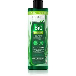Eveline Cosmetics Bio Organic Natural Aloe Vera kondicionér pro suché a poškozené vlasy 400 ml
