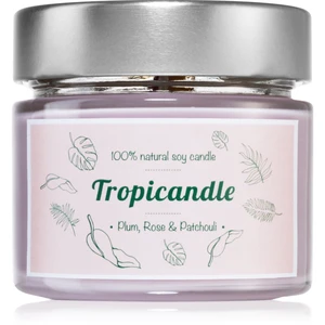 Tropicandle Plum, Rose & Patchouli vonná svíčka 150 ml