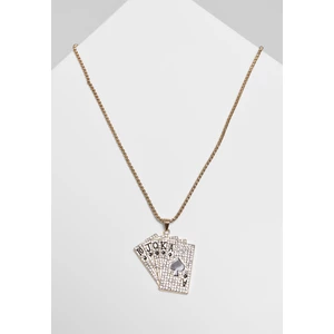 Cards Necklace Gold