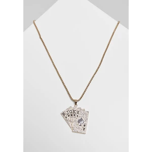 Cards Necklace Gold