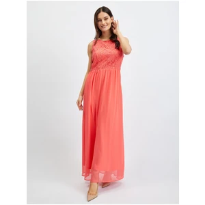 Orsay Pink Ladies Lace Maxi Dress - Women