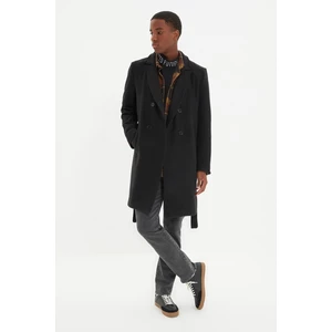 Trendyol Black Men's Regular Fit Long Coat