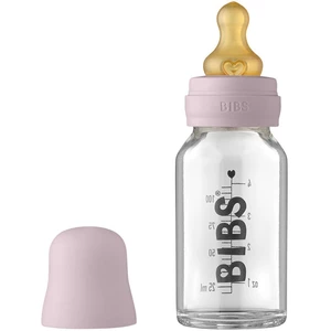 BIBS Baby Glass Bottle 110 ml dojčenská fľaša Dusky Lilac 110 ml