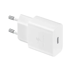 Nabíjačka do siete Samsung USB-C 15W + USB-C kabel (EP-T1510XWEGEU) biela Samsung originální nabíječka do zásuvky s USB-C kabelem a podporou rychlonab