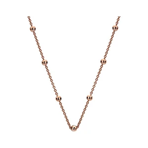 Hot Diamonds Strieborná retiazka Emozioni Rose Gold Cable with Ball CH004