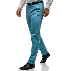 Pantaloni pentru bărbat slim fit albastru-deschis Bolf 6188
