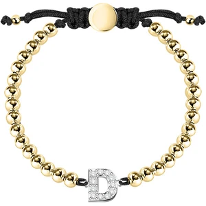 La Petite Story Bicolor náramek s písmenkem "D" LPS05ARR10