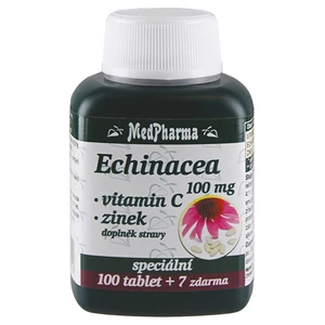 MEDPHARMA Echinacea 100 mg + vitamín C + zinok 107 tabliet